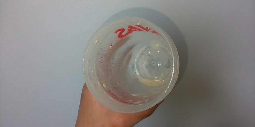 豆乳で飲んだあと