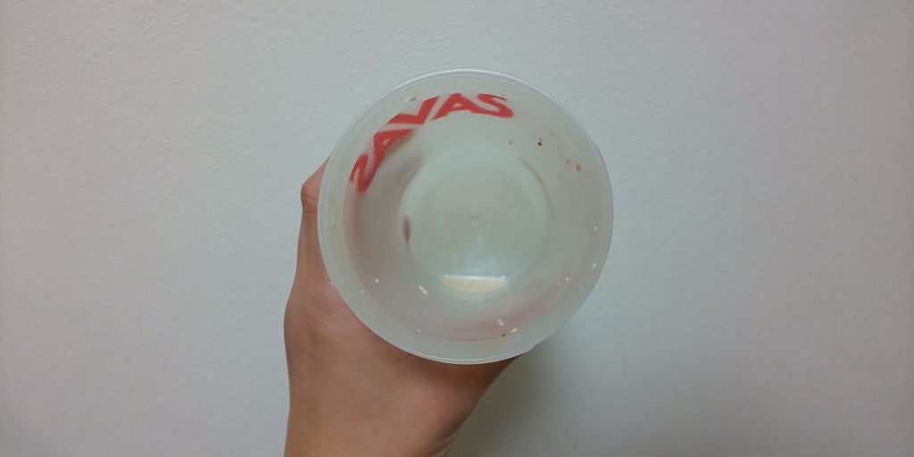 牛乳で飲んだあと