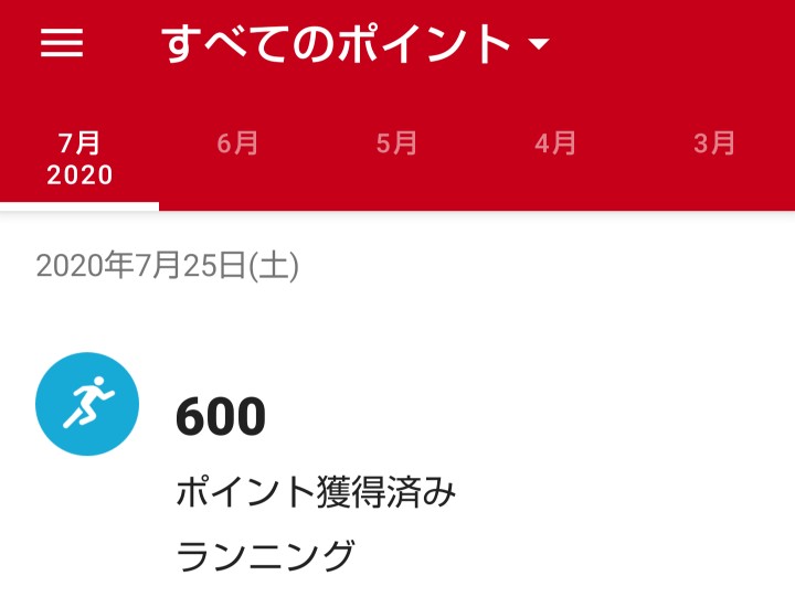 600ポイント獲得